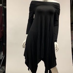 BCBG MAXAZRIA ASYMMETRICAL DRESS
